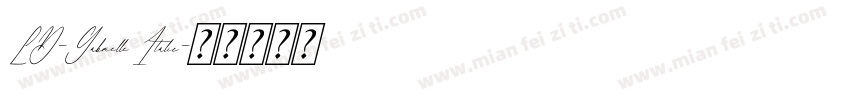 LD-Gabrielle Italic字体转换